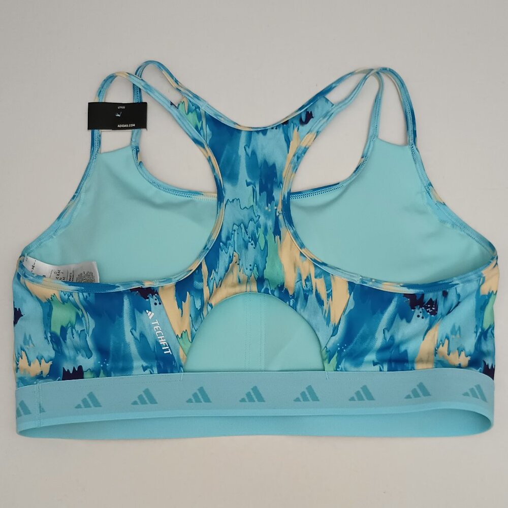 adidas Women's Powerreact Training Medium-Support Allover Print Bra XL A-C NWT - Picture 4 of 10